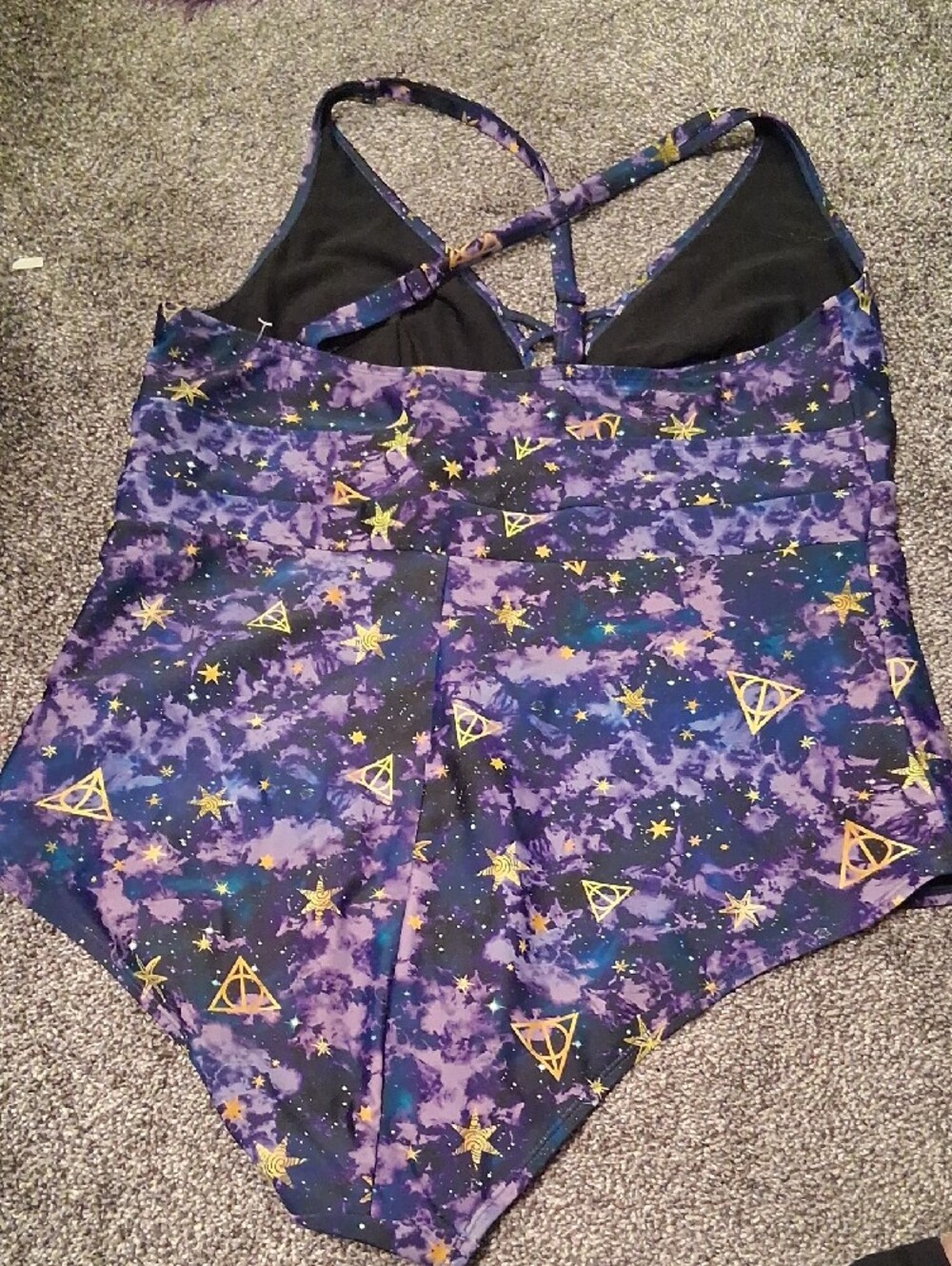 torrid Purple Harry Potter Galaxy Starprint One-Piece Swimsuit - Picture 4 of 4